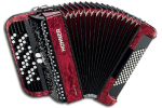HOHNER NOVA II 72 (A1563/A4263) RED КНОПОЧНЫЙ АККОРДЕОН