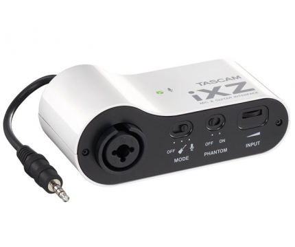 TASCAM IXZ ГИТАРНЫЙ/МИКРОФОННЫЙ ПРЕДУСИЛИТЕЛЬ ДЛЯ IPHONE, IPAD, IPOD